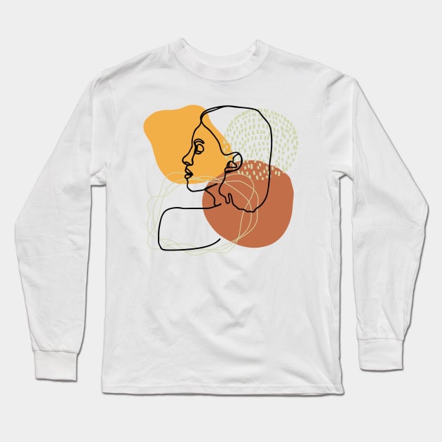 youth line art Long Sleeve T-Shirt by NJORDUR